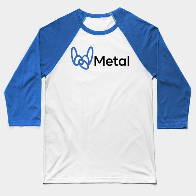 Metal Baseball T-Shirt by TrulyMadlyGeekly